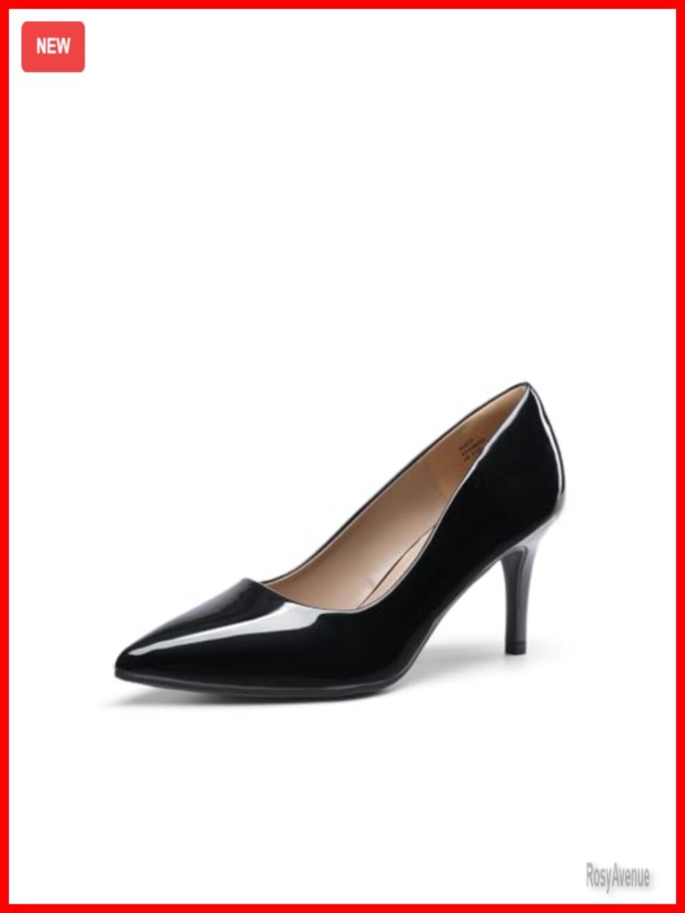Women's Faux Leather Suede Glitter Stiletto Heel Pointed Toe Slip-On Pumps